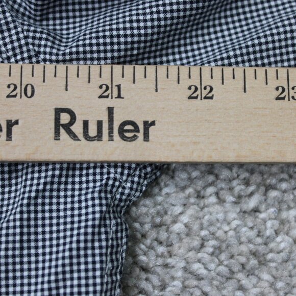 Five Four Poggy The Man Shirt Mens Medium Black/White 100% Cotton Long Sleeve - Picture 12 of 14